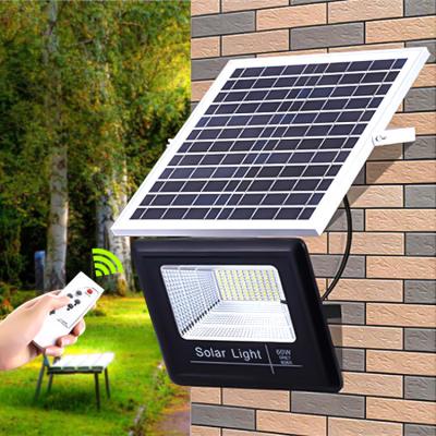 China Garden Led Security Solar Flood Lights Ip65 Waterproof Solar Panel Remote Control Outdoor Light Ip67 Smd2835 300w For Fence for sale