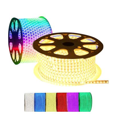 China Flexible Led Strip Light Power SMD5050 2835 Residential Remote Control Height RGB Waterproof IP67 110 220 Volts for sale