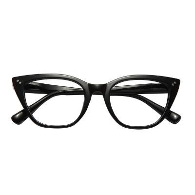 China New PC Cat-Eye Glasses Glass Solid Color Frame Anti-blue Glasses For Men And Women for sale