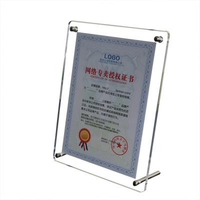 China Amazon Hot Sale 10 Inch Picture Frame Environmental Friendly Material A1 A2 A3 A4 Large Acrylic Photo Frames White for sale