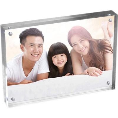 China Factory Direct Supply Environmentally Friendly Colored Small Mini Photo Frame Vintage Acrylic Photo Frame For Babies From Guangzhou for sale