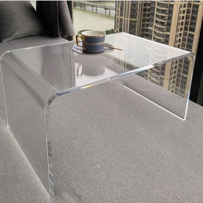 China Factory Supply Convertible Modern Luxury Transparent Rectangle Coffee Center Marble Top Side Tea Table OEM Customized Large Room for sale