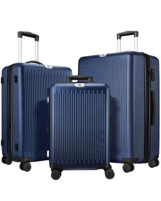 China 3 Piece Trolley Luggage Set Luggage Set Factory Wholesale PC Large Capacity Unisex Carry On Travel Suitcase With Wheels for sale