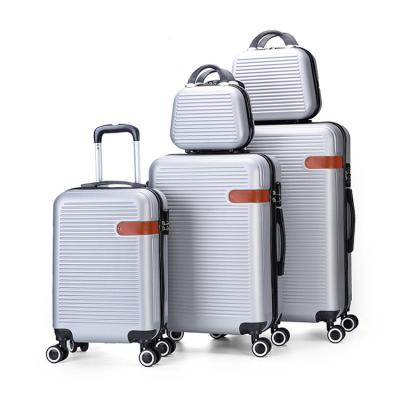 China OEM Maletas de Shell Trolley Luggage Hard Suitcase Bag Shell Valise Suit Case Carry Hard on ABS Travel Trolley Luggage Set with 4 Spinner Wheels for sale