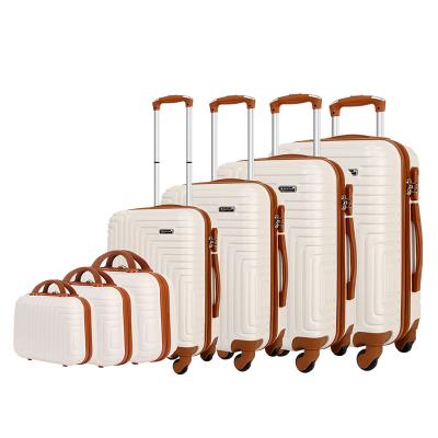 China New Design 7pcs Cross Country Travel Support ODM/OEM Business Travel Suitcase ABS Luggage Sets for sale