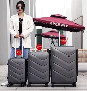 China 2021 Hot Sale ABS Travel Trolley Luggage Bag Waterproof Hard Shell Retractable Suitcase for sale