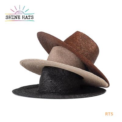 China Picture 2021 Shine Luxury Wholesale Women Straw Hats Sunhat Brim Lady Wheat Womens Chapeau Sombreros de Paja Wide Hats for sale