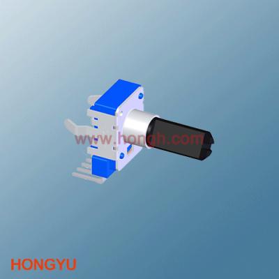 China H111KGP-1/2/3 Microwave Rotary Potentiometers 11mm Insulated Shaft HongYu Rotary Potentiometers for sale