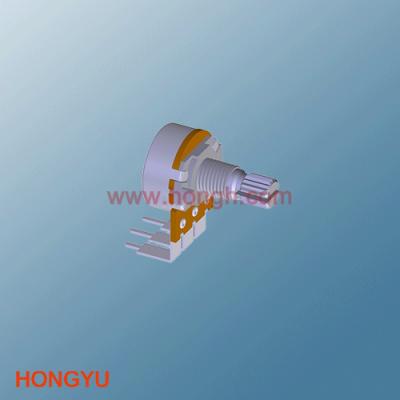 China HongYu Electronics H161 Rotary Factory Microwave Potentiometers 16mm Diect Rotary Potentiometers B500k for sale