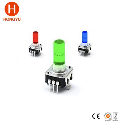 China Carbon 1K 5K 10K 20K 50K 100K 200K 250K 500K Rotary Switch Encoder Led Potentiometer for sale