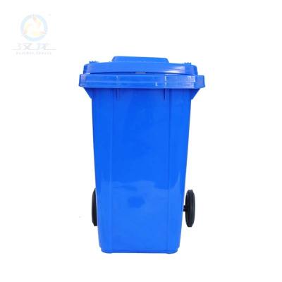 China 240 L High Quality Wholesale Viable Plastic Car Trash Can Waste Bin With Lid And Wheels for sale