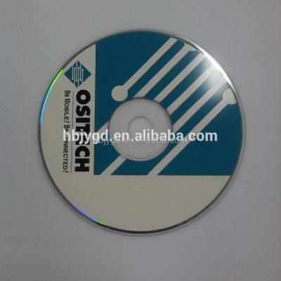 China Single layer blank CD with 2 colors customized screen spot/solid/PMS printing, 700MB/80MIN/52X, with white paper bag. for sale