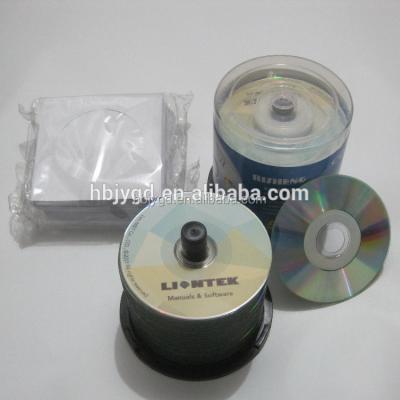 China Blank Mini CD (225Mb/25Min/24X) With Customized Printing And White Paper Bag Pack 200 Mb for sale