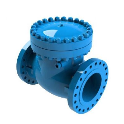 China Industrial Usage High Performance Corrosion-Resistant DN80/100/150 300psi Industrial Cast Steel Flanged Swing Check Valve Non-Return Valve for sale