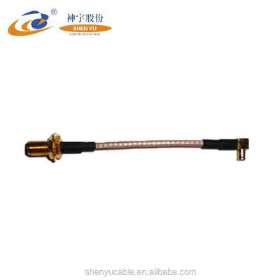 China According To Customer Requirements Custom SMA MCX Bulkhead Female To Right Angle Male For RG316 Jumper Cable for sale