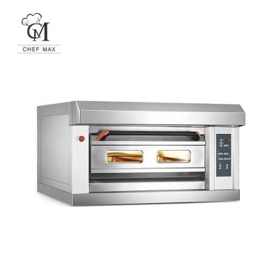 China Commercial Custom Luxurious Bakery Type 1 2 3 Deck Bread Split Pizza Baking Oven Gas Deck Oven for sale