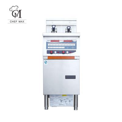 China Fast Food Restaurant Custom 7000W Vertical Double Vat Electric Fryer Commercial Deep Fried Furnace for sale