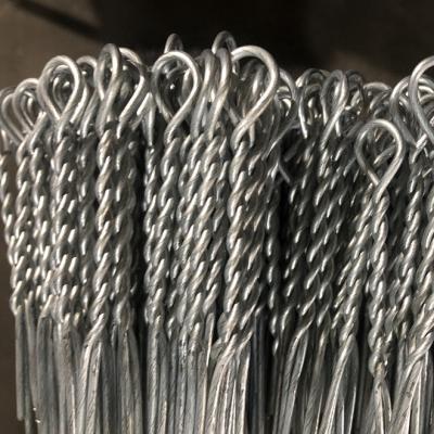 China PACKING 14G Galvanized Single Loop Bale Ties For Cardboard for sale