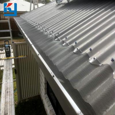 China Expanded gutter guard sheet mesh, powder coated roof gutter screen. for sale