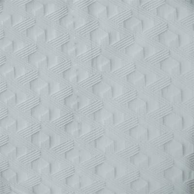 China Stretch Double Sided Two Color Mattress Fabric 100% Polyester Jacquard Fabric for sale