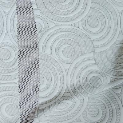 China 100% Polyester Stretch Mattress Fabric Wind Wheel Set Pattern Jacquard Fabric for sale