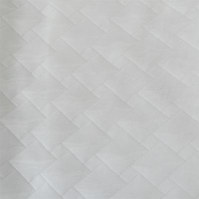 China Stretch Big And Small Square Pattern Jacquard Mattress Fabric for sale