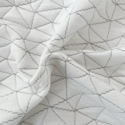 China Gray Stretch Haichun Fabric Graphene Triangular Fabric Jacquard Mattress Fabric for sale