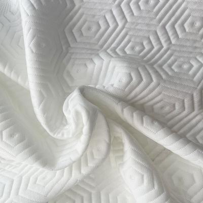 China Breathable Home Textiles PE Cloth Solid Color Polyethylene Mattress Cloth Regular Hexagonal Pattern Haichun Cooling Cloth for sale