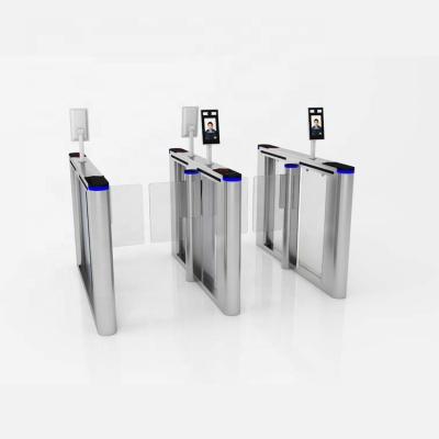 China Security Access Control Management Design Fast Speed ​​Swing Turnstile Slim Automatic Barrier QR Code Face Detection and RFID Reader High Speed ​​Swing Gate Barrier for sale