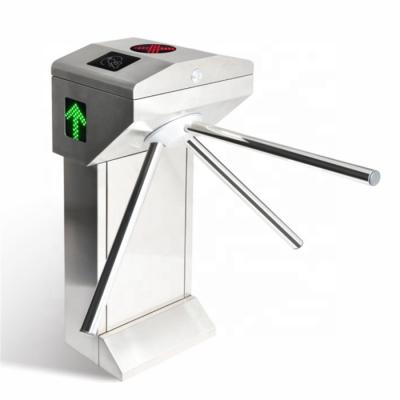 China Semi-auto Security Access Control Management Tripod Turnstile RFID Access Control System 3 Drop Arm Turnstile for sale