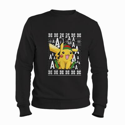 China Anti-wrinkle Streetwear Sweater Sweatshirts Custom Christmas 3d Digital Printed Pullover Sweatshirt And Hoodie Custom Pullover Cotton 300g for sale