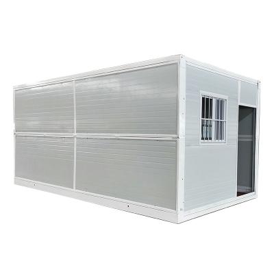 China Asian New Design Modular Folding House Easy Install 20ft Container House With Roof for sale