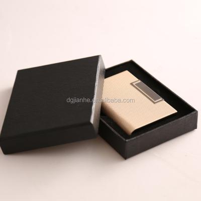 China NATIONAL Wholesale Custom Logo Magnet High Capacity PU Leather With Stainless Steel Name Card Holder for sale