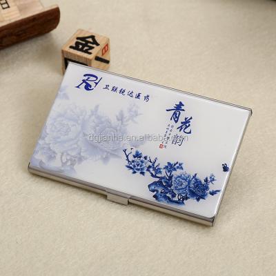 China Wholesale custom logo china style stainless steel cheap epoxy epoxy name card holder NATIONAL for sale