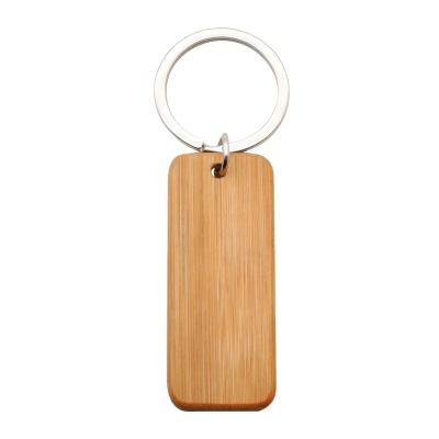 China White Bamboo Key Chain Glass Key Chain Eco - Friendly Most Popular Bamboo Key Chain for sale