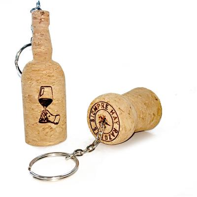 China Gifts Factory Supplier Direct Cork Key Chain Floating Cork Key Chain Floating Custom for sale