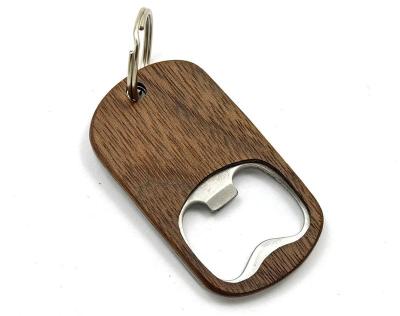 China Professional Wooden Nut Opener Bottle Maker Stocked Wooden Bottle Opener With Key Chain for sale