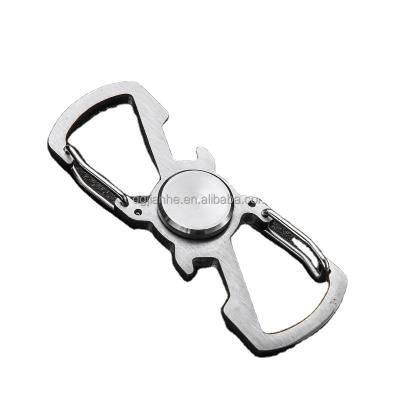 China High Quality EVA Car Hand Stirrer Spinner Opener Stainless Steel Key Chain for sale