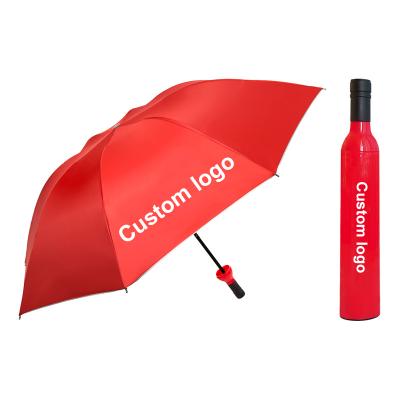 China Wholesale Custom Minimalist Umbrella Bottle Selection Cocktail Flask Umbrella Sun Protection Umbrella for sale