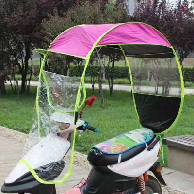 China Vintage Motorcycle Scooter Rain Cover Motorcycle Sun Shade Car Vehicle Umbrella Electric Raincoat Poncho Cover Shelter for sale