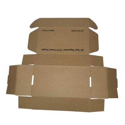 China Ruizhi Recycled Collapsible Corrugated Packaging Advertisement Printing Brown Folding Mailing Box Simple Paper Box Materials Ruizhi Packaging for sale