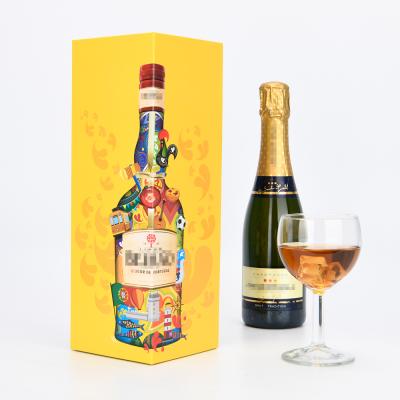 China Customizable Recyclable RuiZhi Whiskey Box Packaging Macallan Folding Single Bottle Wine Box and Gift Box for sale