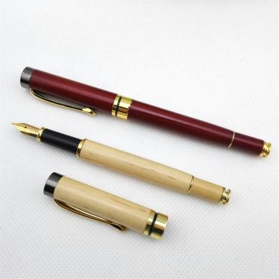 China office & School Pen New Style Wooden Fountain Pen With Wooden Box for sale