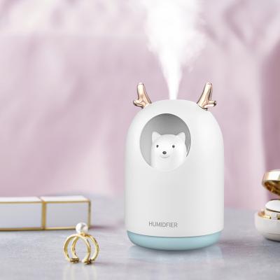 China Car Home Office 300ML Portable Salon Ultrasonic Humidifier (Good Quality and Lower Price) for Air Dry/Skin Mini USB LED for sale