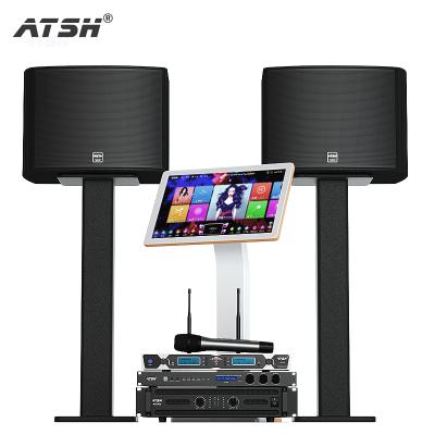 China Home factory karaoke ktv theater set/KTV full theater speaker system 300w amplifier direct stereo home machine karaoke machine for sale