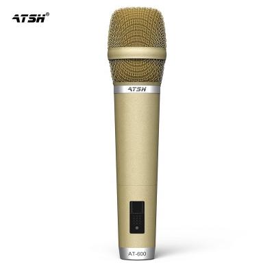 China Factory low price Chinese wholesale karaoke concert stage handheld KTV performance karaoke microphone AT600 dynamic cable microphone for sale