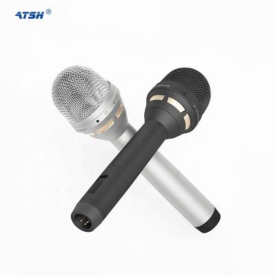 China High Sensitive Personalized Microphone ATSH AT-900 Handheld Synthesizer Custom Golden Microphone For Singing for sale