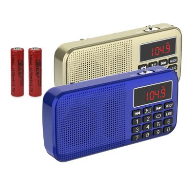 China Dewant L-558AM China PORTABLE china am portable fm radio scanners with 2pcs 18650 batteries for sale