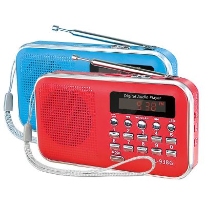 China Dewant L-938G China PORTABLE FM Auto Radio with Rechargeable 18650 Battery for sale