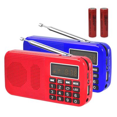 中国 Dewant L-558 FM PORTABLE rechargeable handheld portable radio with USB/TF card input from china 販売のため